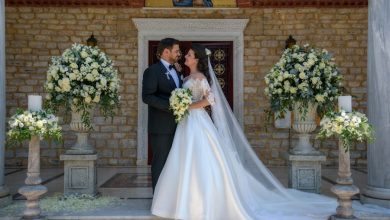 Photo of Elegant καλοκαιρινός γάμος για τον Βαγγέλη Μίχο και την Κατερίνα Κρομμύδα
