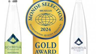 Photo of Το νερό ΔΟΥΜΠΙΑ διακρίθηκε με χρυσό βραβείο στον διεθνή διαγωνισμό Monde Selection