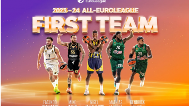 Photo of Euroleague: Με Ναν και Λεσόρ η κορυφαία πεντάδα για τη σεζόν 2023-24 – Στην 2η ο Σλούκας