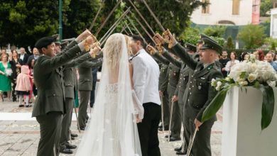 Photo of Όμορφος στρατιωτικός γάμος στα Τρίκαλα │Γιώργος & Αποστολία