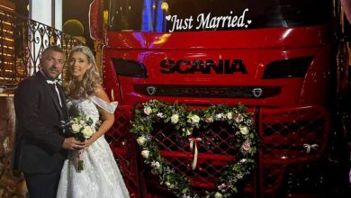 Photo of Γάμος με το πιο εντυπωσιακό κομβόι φορτηγών στο Βόλο!