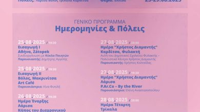 Photo of Διεθνείς συμμετοχές στην εκδήλωση των Τρικάλων για το 13ο Πανθεσσαλικό Φεστιβάλ Ποίησης  