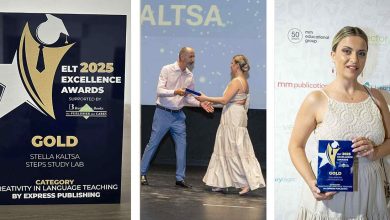 Photo of Χρυσό για το φροντιστήριο Steps Study Lab και την Στέλλα Καλτσά