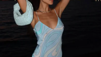 Photo of Η Αλεξάνδρα Νίκα με φόρεμα Pucci και τσάντα Bottega Veneta