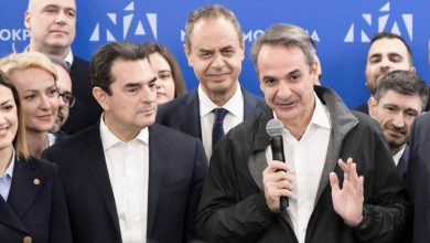 Photo of Τον Κυριάκο Μητσοτάκη υποδέχθηκε ο Σκρέκας στα κεντρικά γραφεία της Νέας Δημοκρατίας