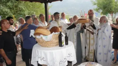 Αρτοκλασία στον Εσπερινό του Προφήτη Ηλία στο Παλαιομονάστηρο