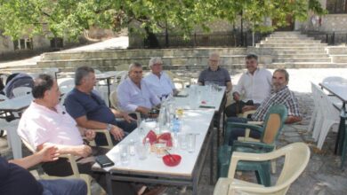 Ο Δήμαρχος Πύλης Κωνσταντίνος Μαράβας στο Μυρόφυλλο